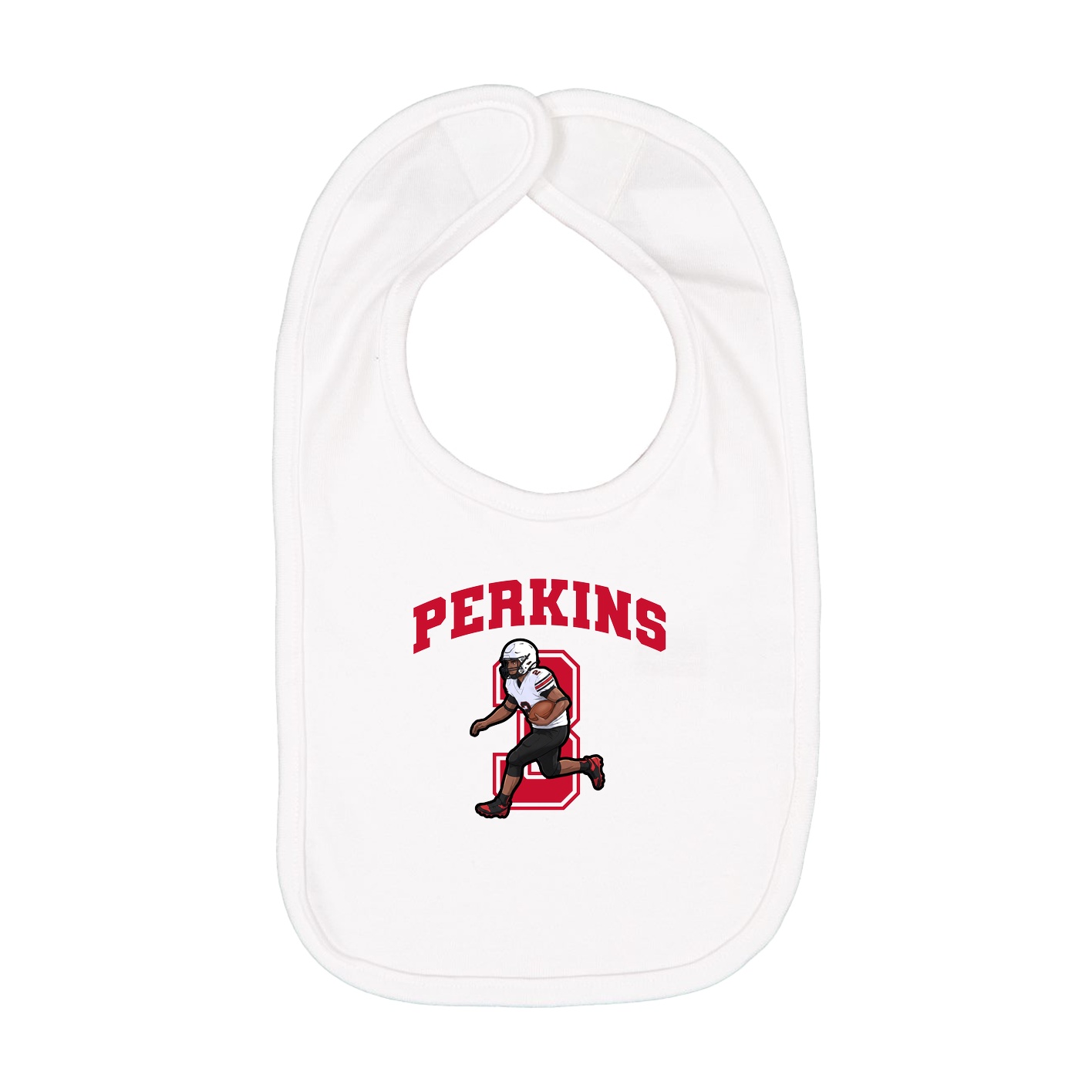 Infant Bib — Number in White