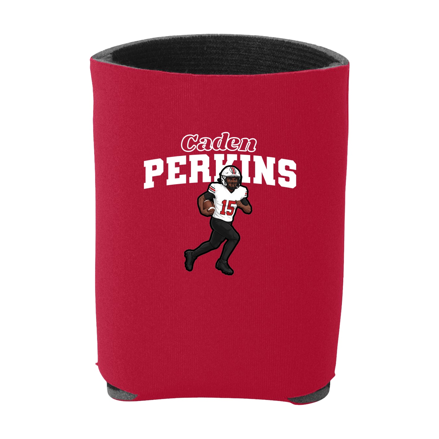 Can Holder — Name Arch in Red