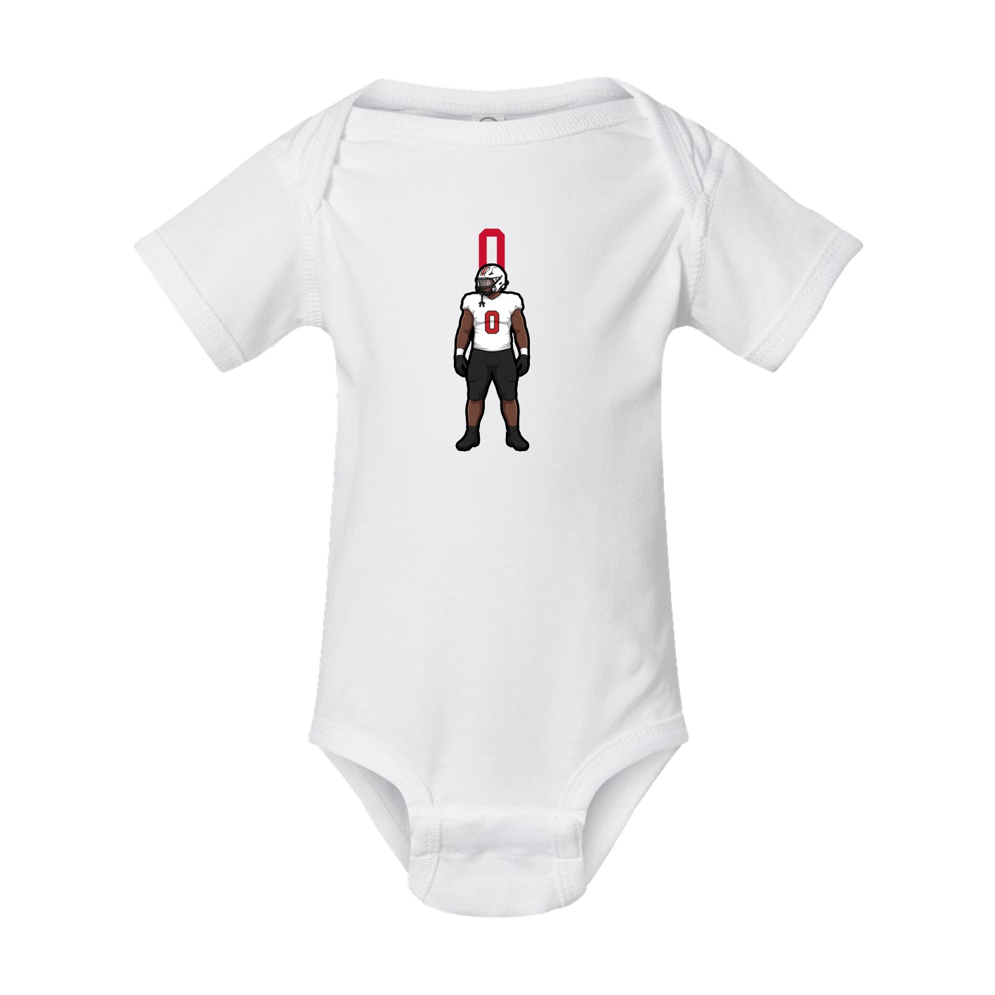 Baby Onesie — Number Top in White