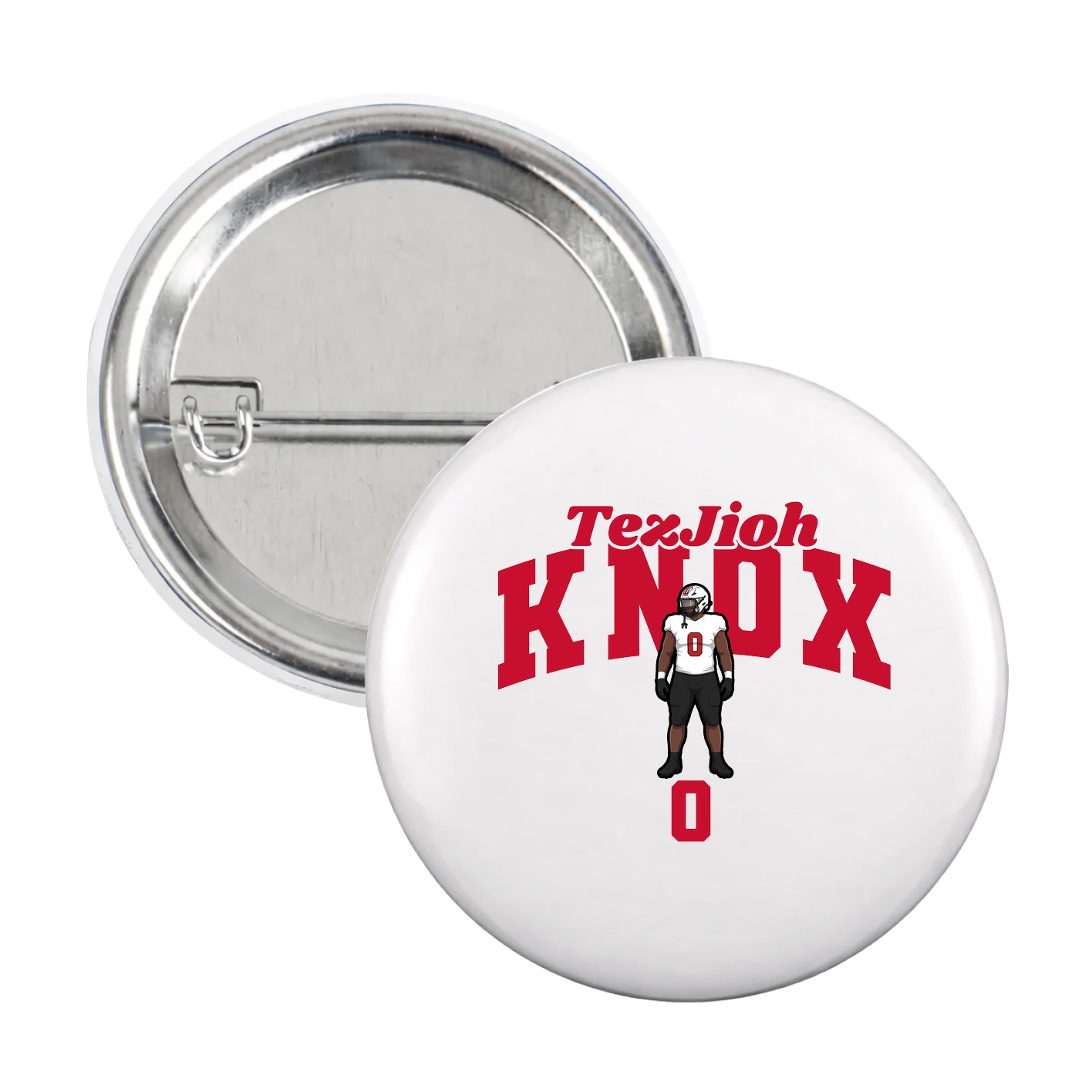 Game Day Button — Signature Arch in White
