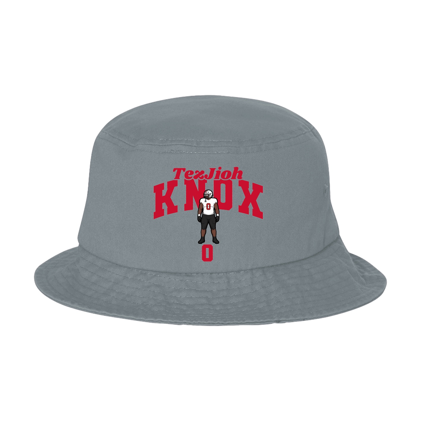 Bucket Cap — Signature Arch in Grey