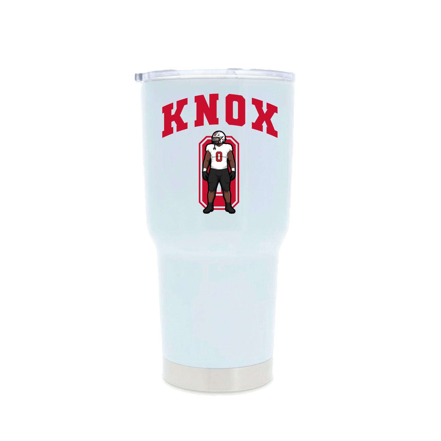 30oz Stainless Steel Tumbler — Number in White