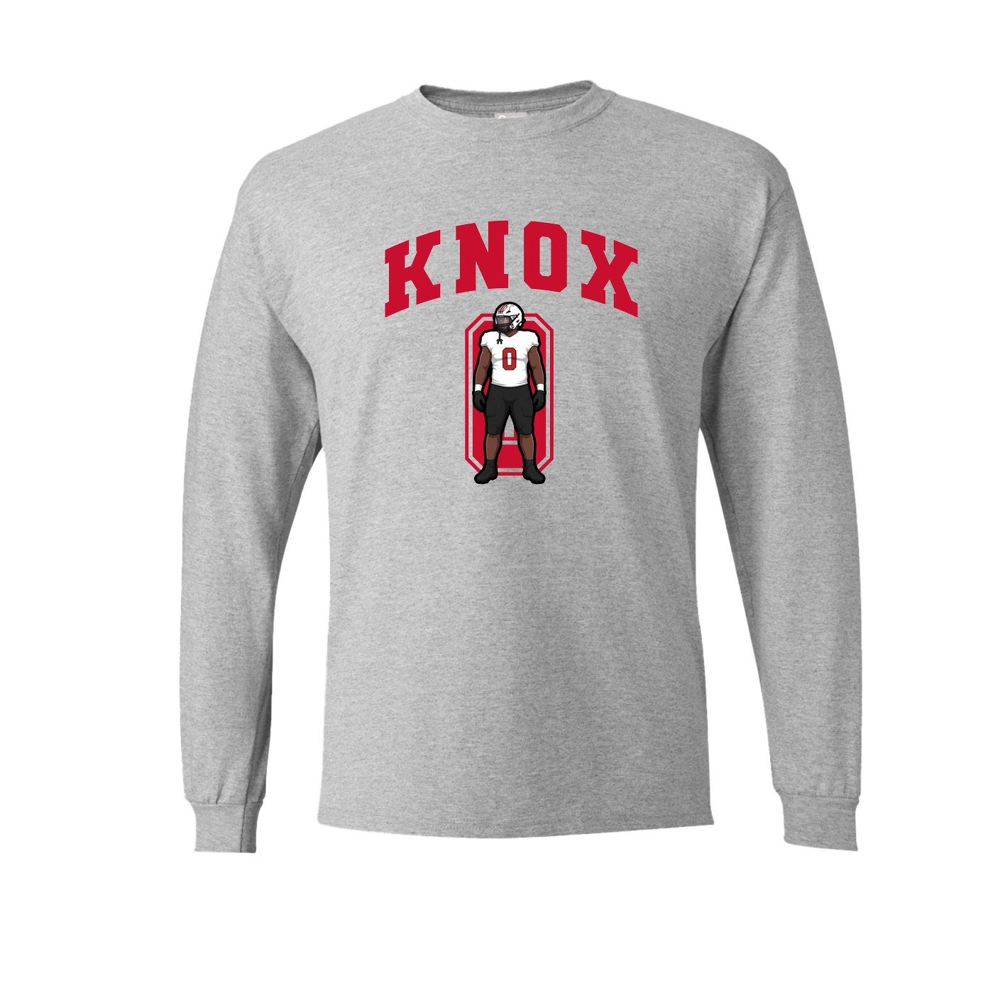 Long Sleeve Tee — Number in Grey