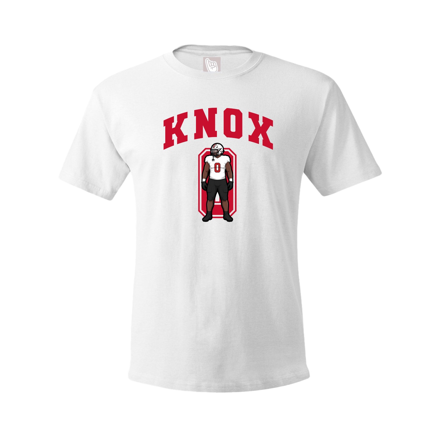 Youth Tee — Number in White