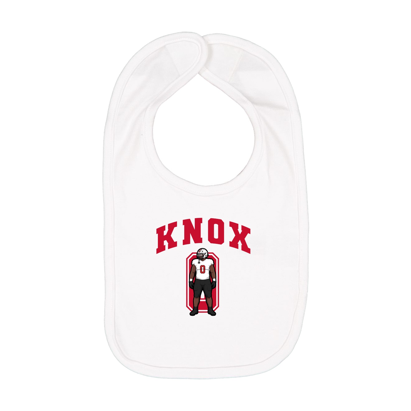 Infant Bib — Number in White