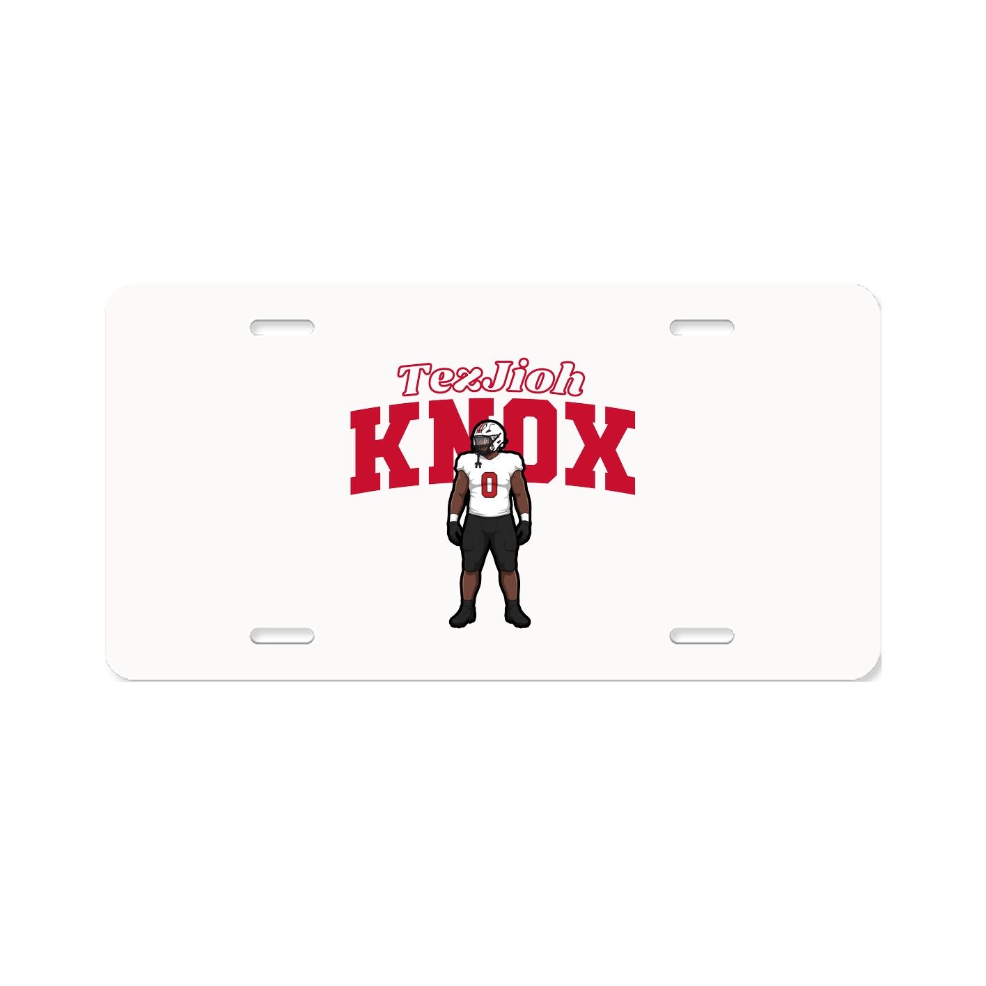 License Plate — Name Arch in Classic