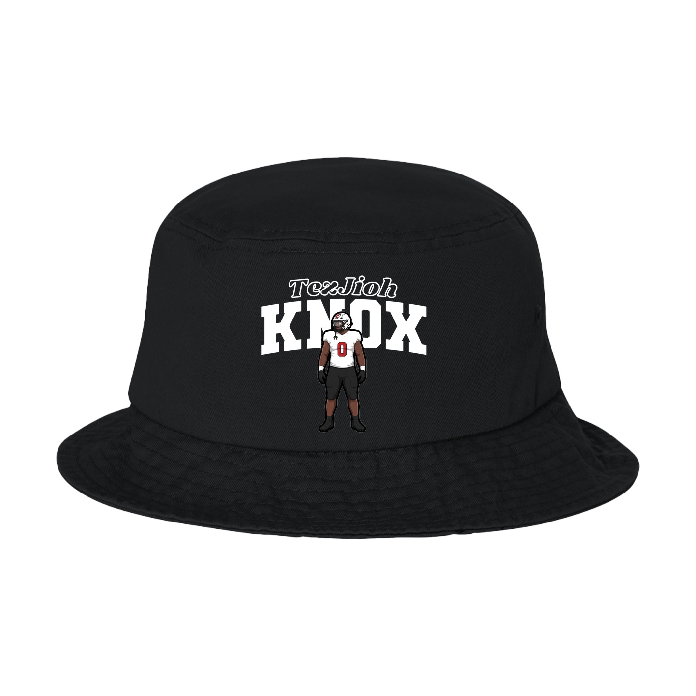 Bucket Cap — Name Arch in Black