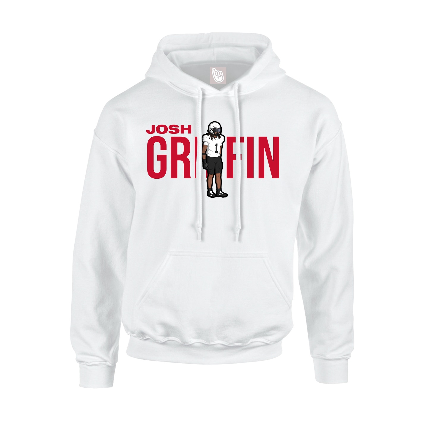 Hoodie — Player Name in White