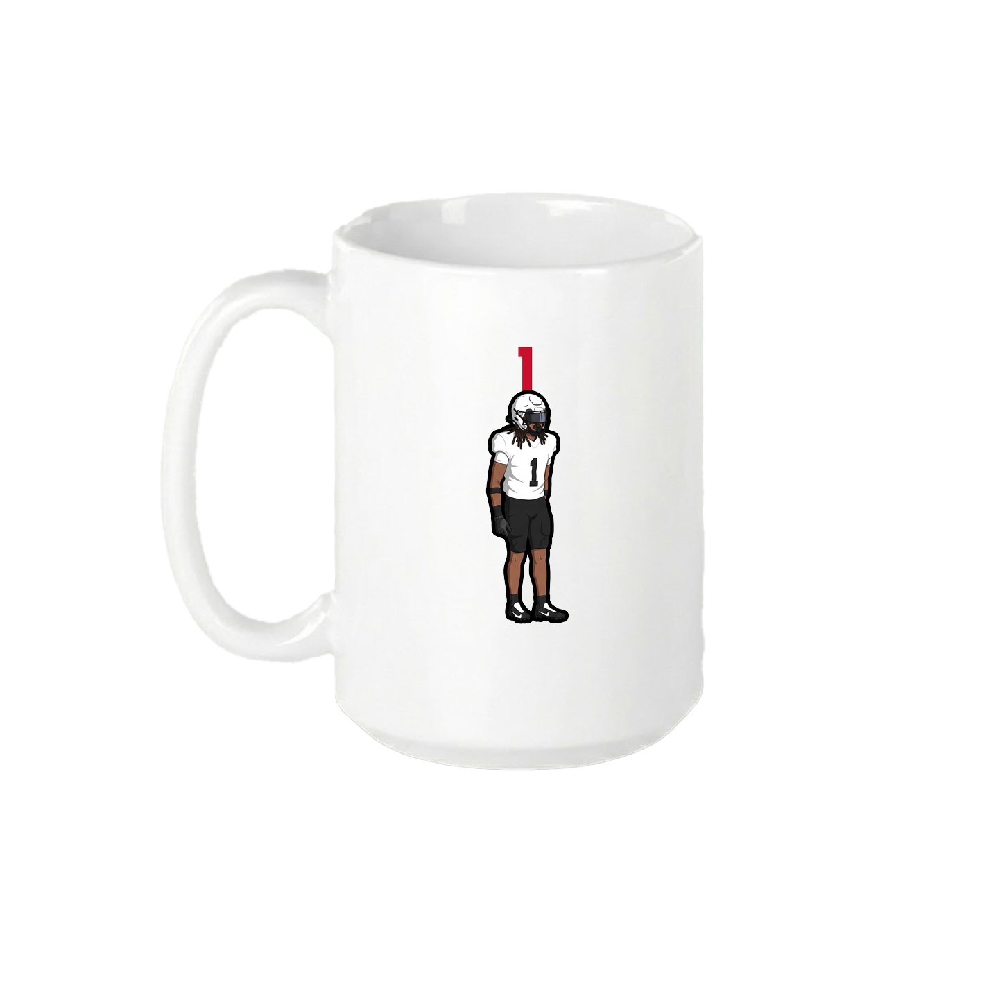 15oz Coffee Mug — Number Top in White
