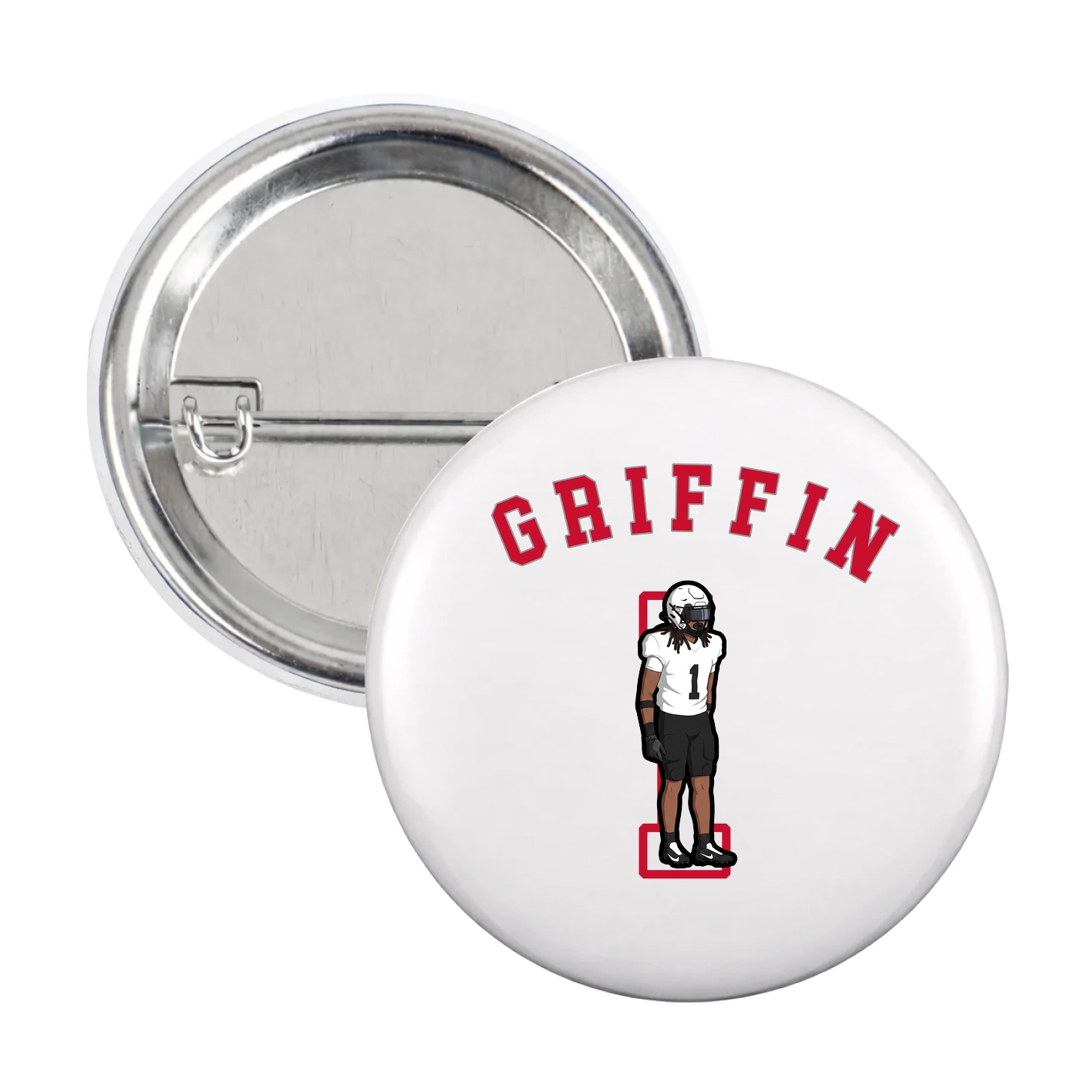 Game Day Button — Shirsey Arch in White