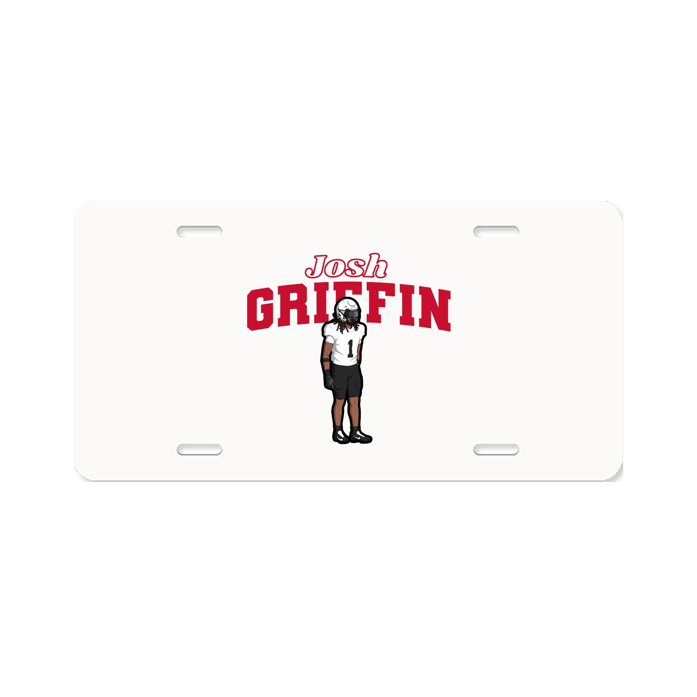 License Plate — Name Arch in Classic