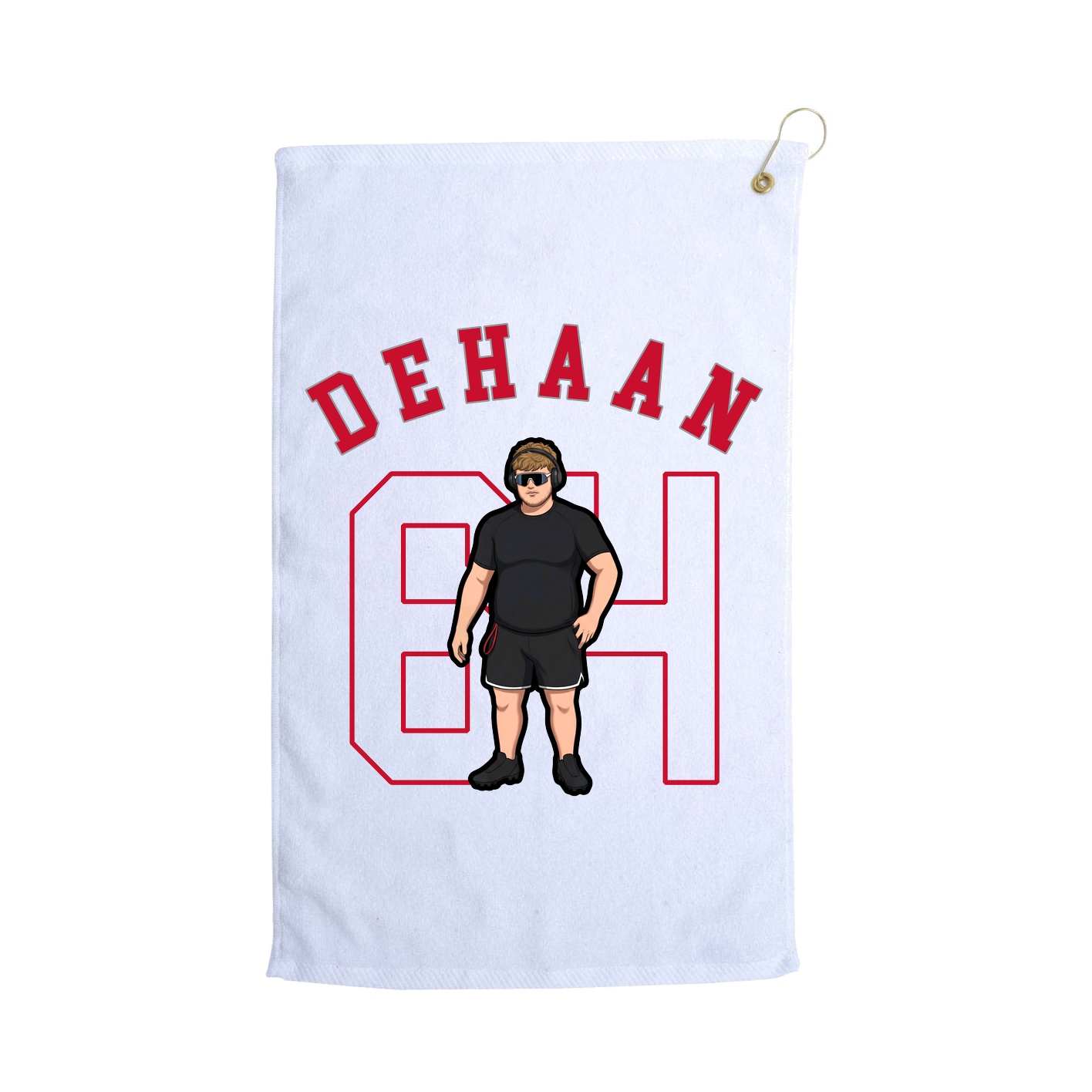 Golf Towel — Shirsey Arch in White
