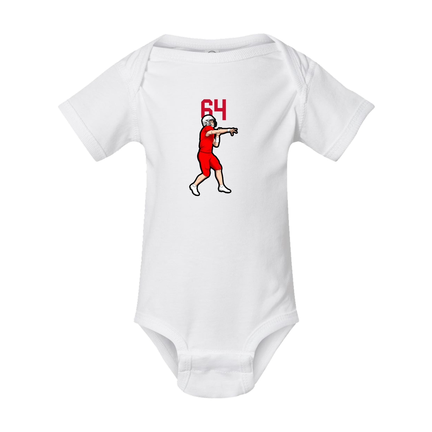 Baby Onesie — Number Top in White