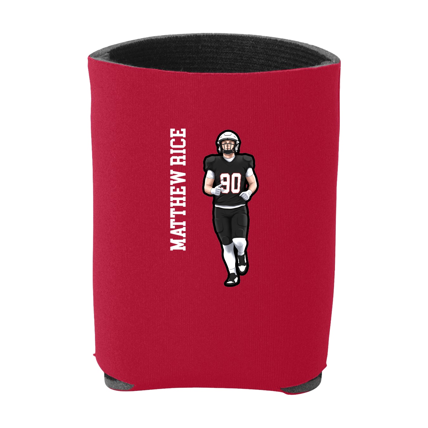 Can Holder — Name Vertical in Red