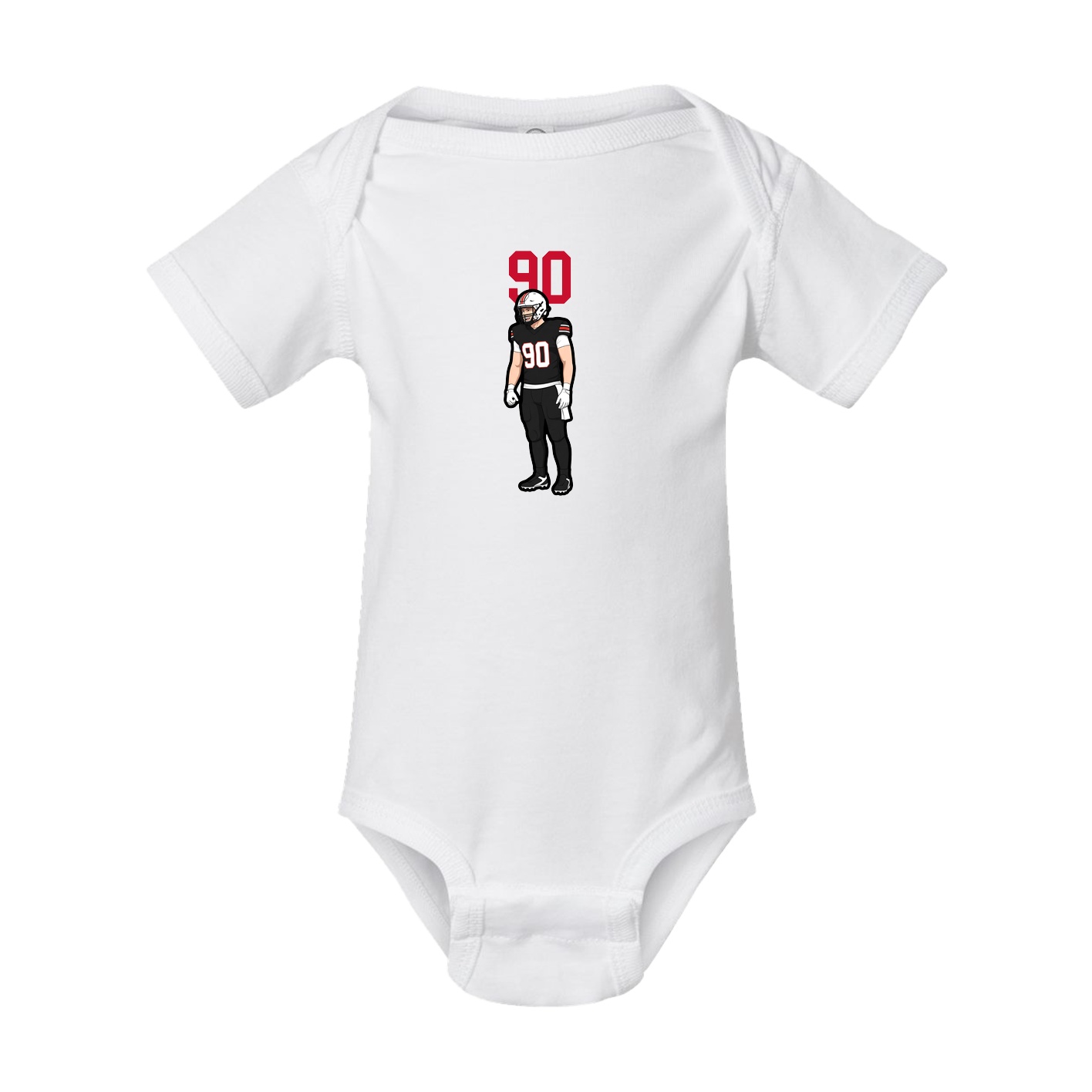 Baby Onesie — Number Top in White
