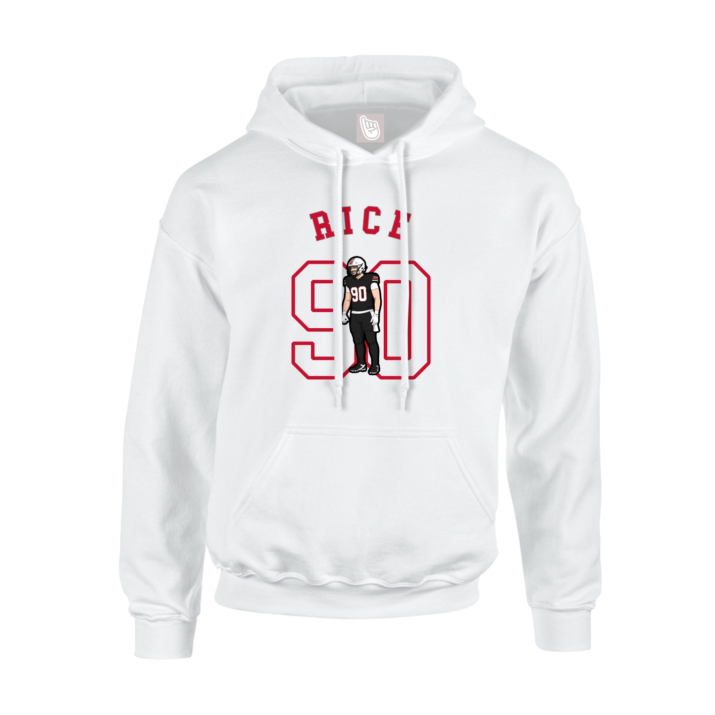 Youth Hoodie — Shirsey Arch in White