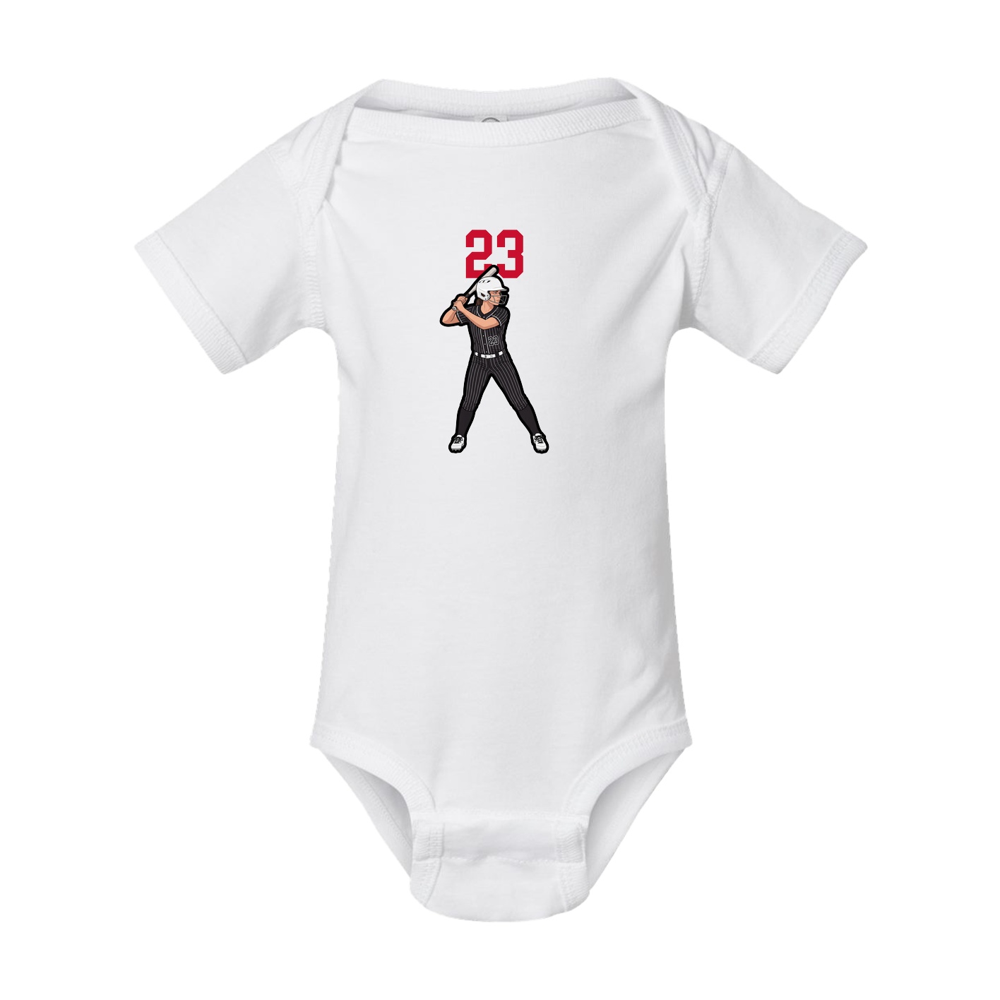 Baby Onesie — Number Top in White
