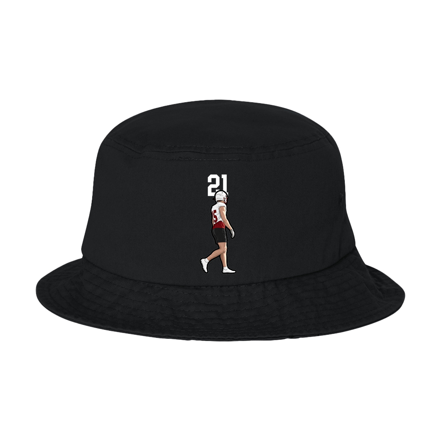 Bucket Cap — Number Top in Black