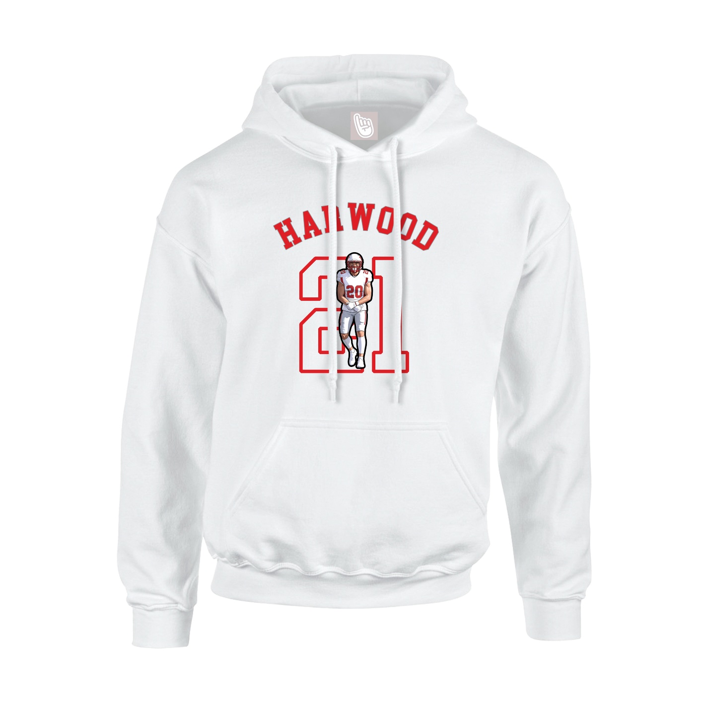 Youth Hoodie — Shirsey Arch in White