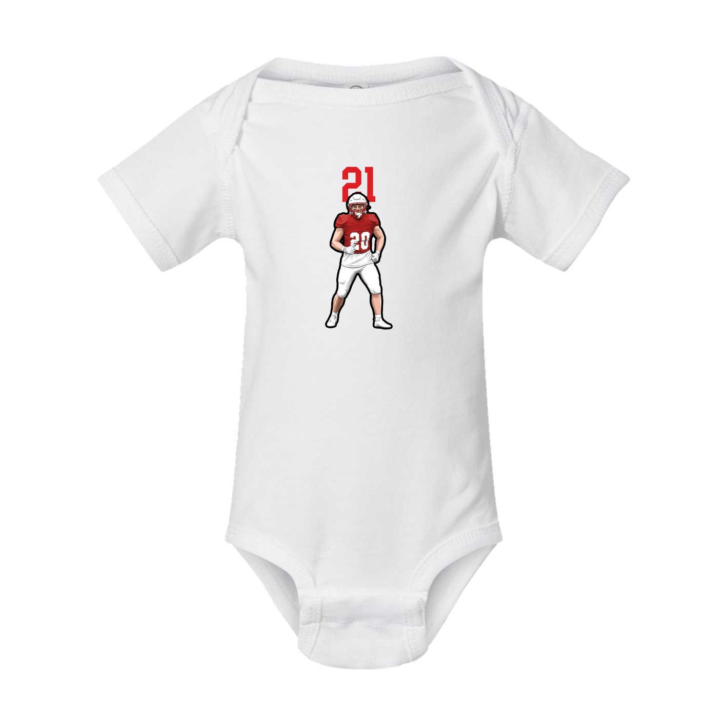 Baby Onesie — Number Top in White
