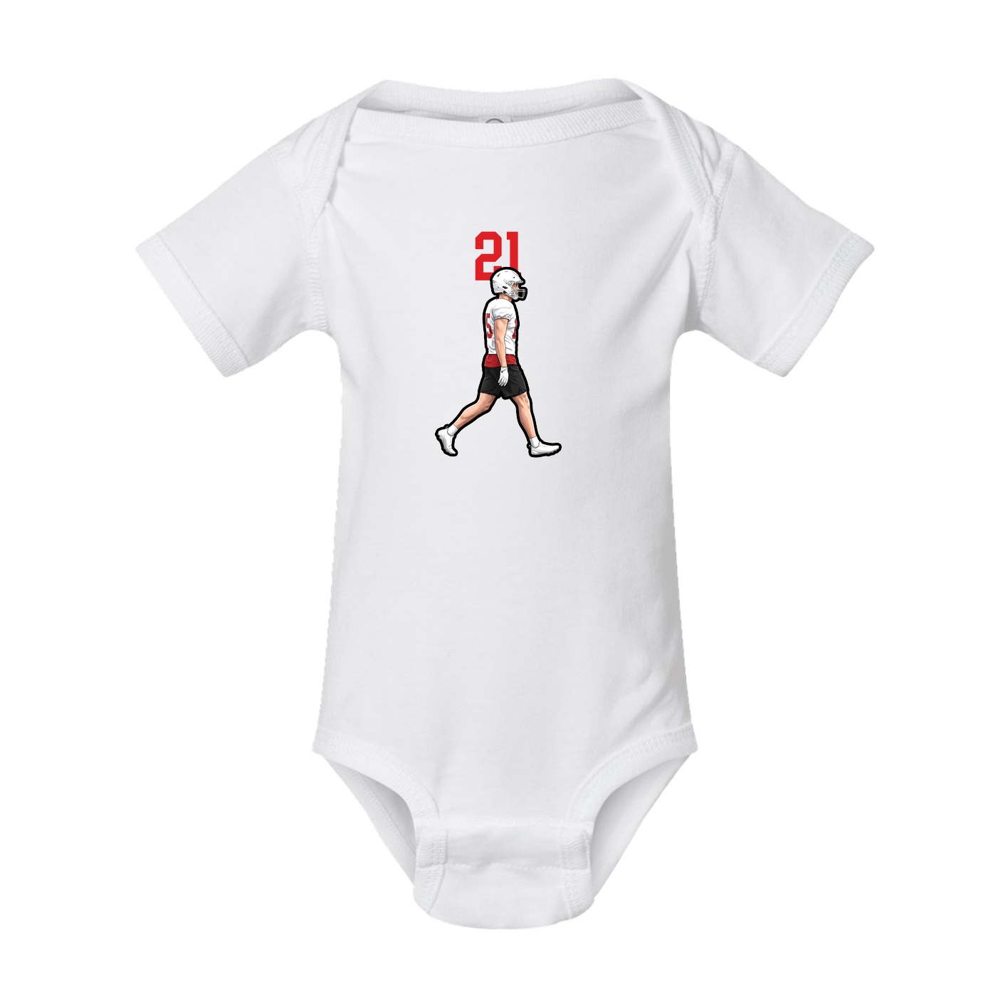 Baby Onesie — Number Top in White
