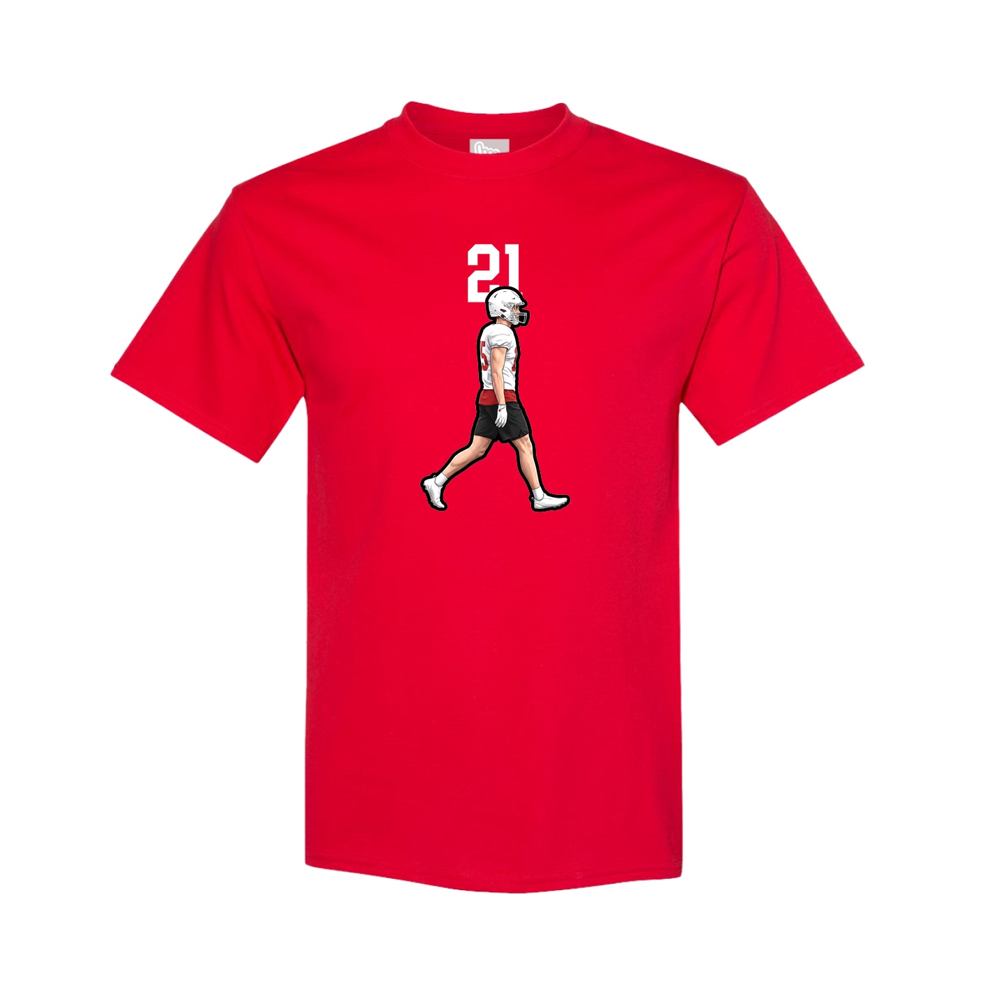Tee — Number Top in Red