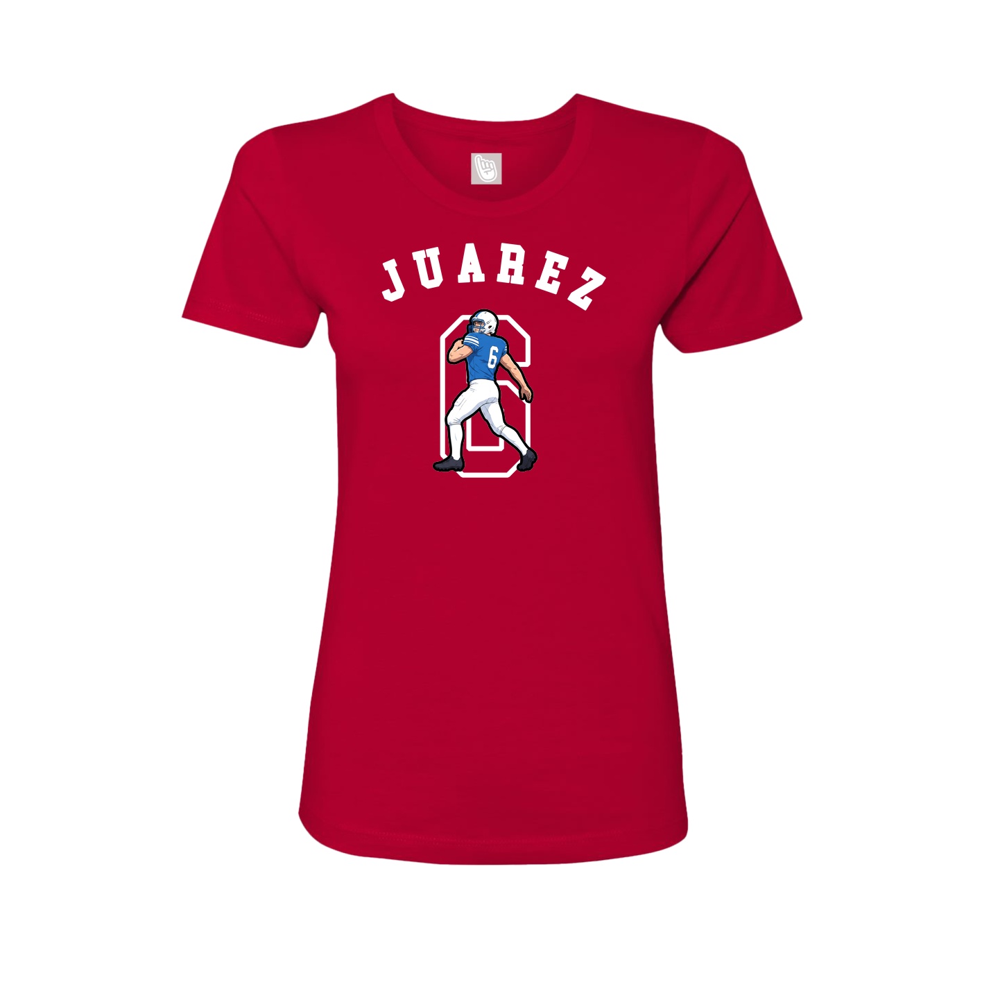Fitted Women's Tee — Shirsey Arch in Red