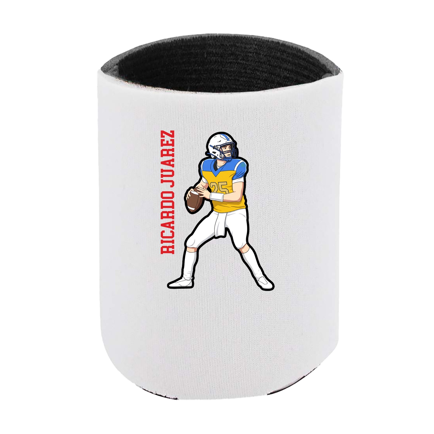 Can Holder — Name Vertical in White