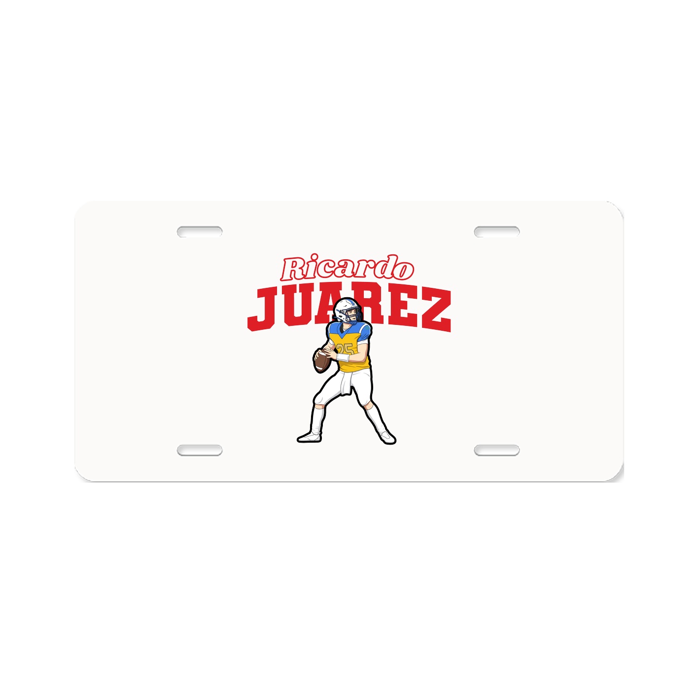 License Plate — Name Arch in Classic