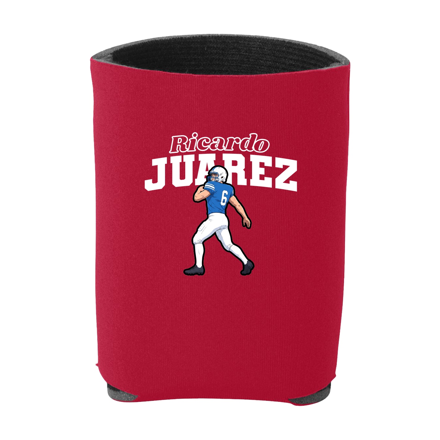 Can Holder — Name Arch in Red