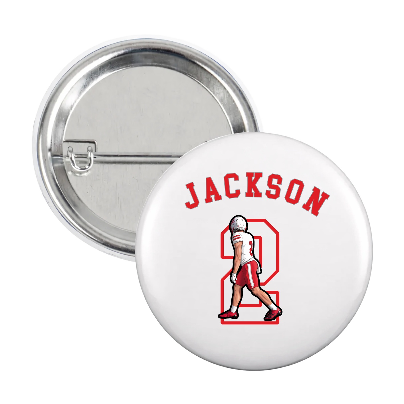 Game Day Button — Shirsey Arch in White