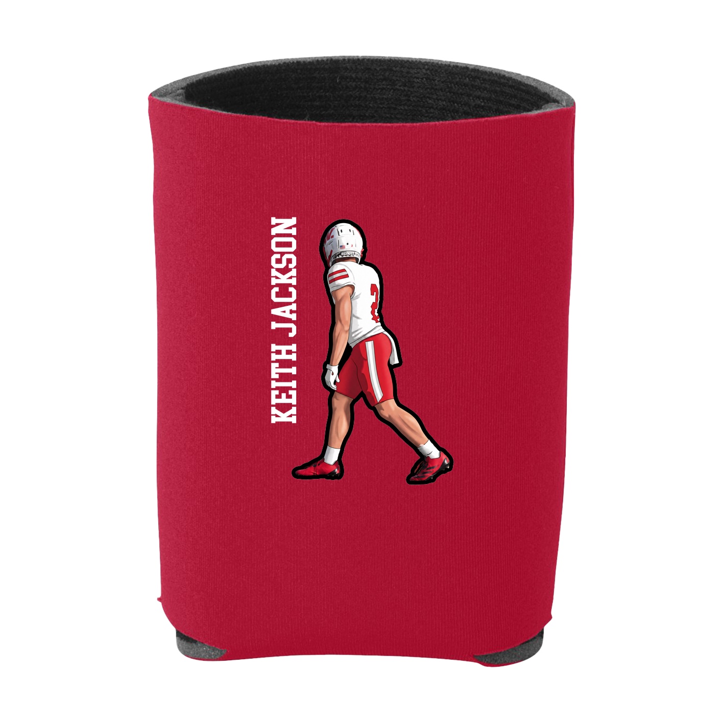Can Holder — Name Vertical in Red