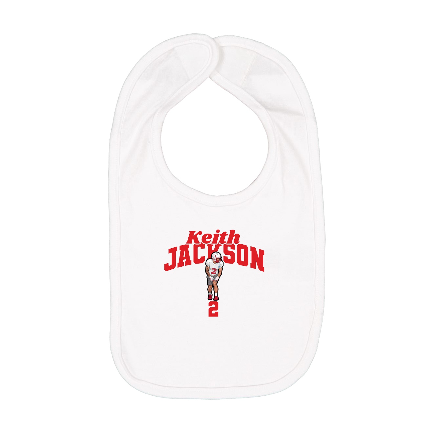 Infant Bib — Signature Arch in White