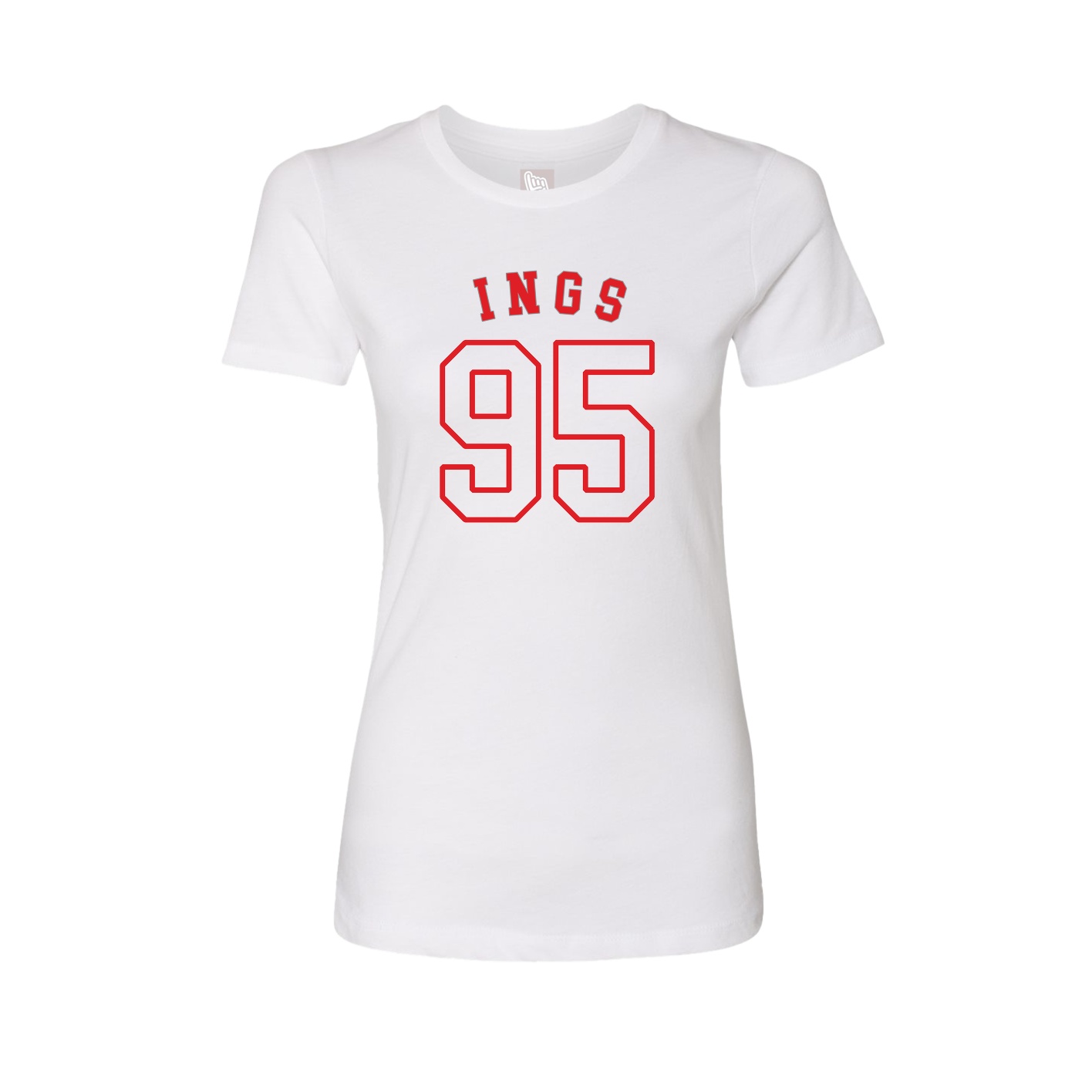 Fitted Women's Tee — Shirsey Arch in White