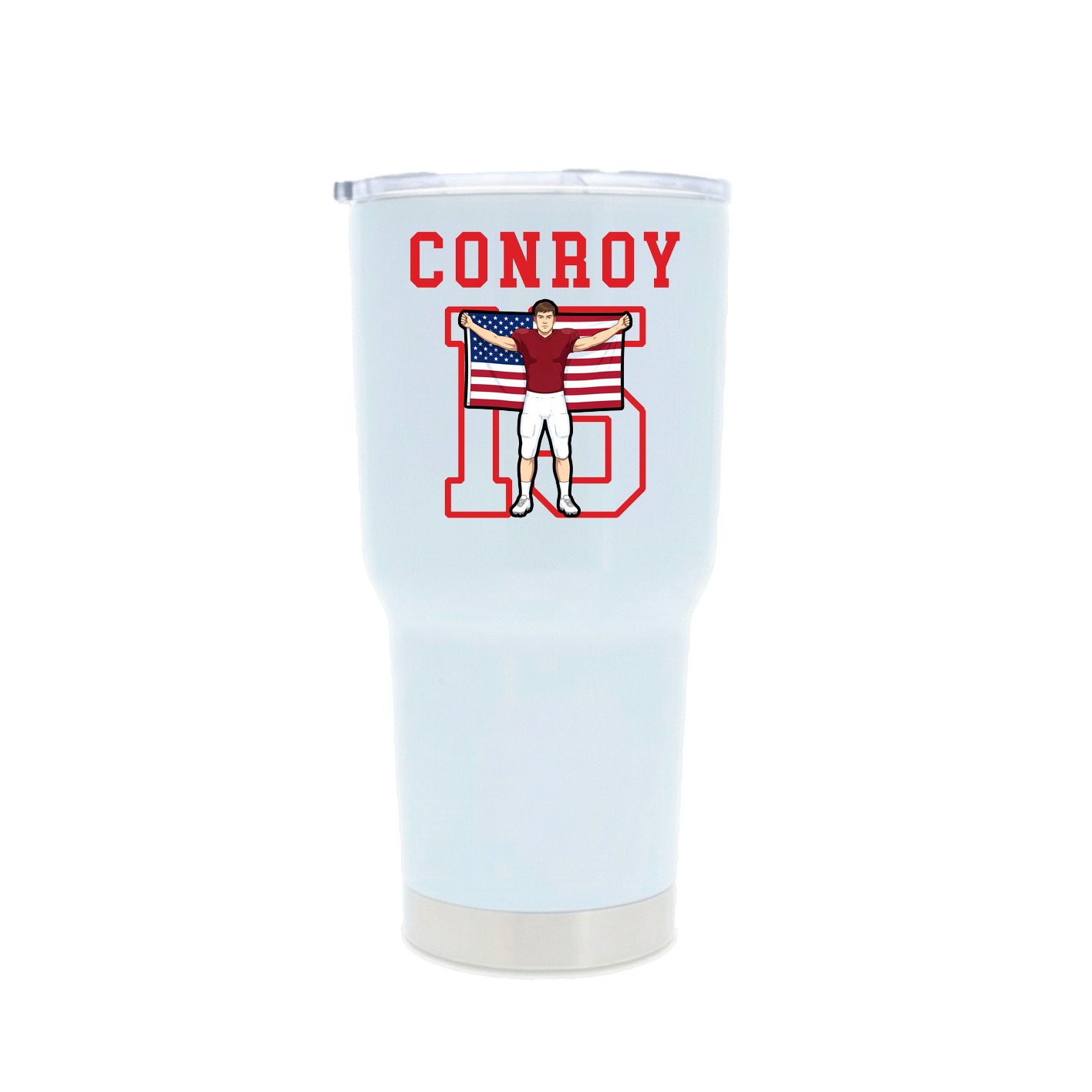 30oz Stainless Steel Tumbler — Shirsey in White