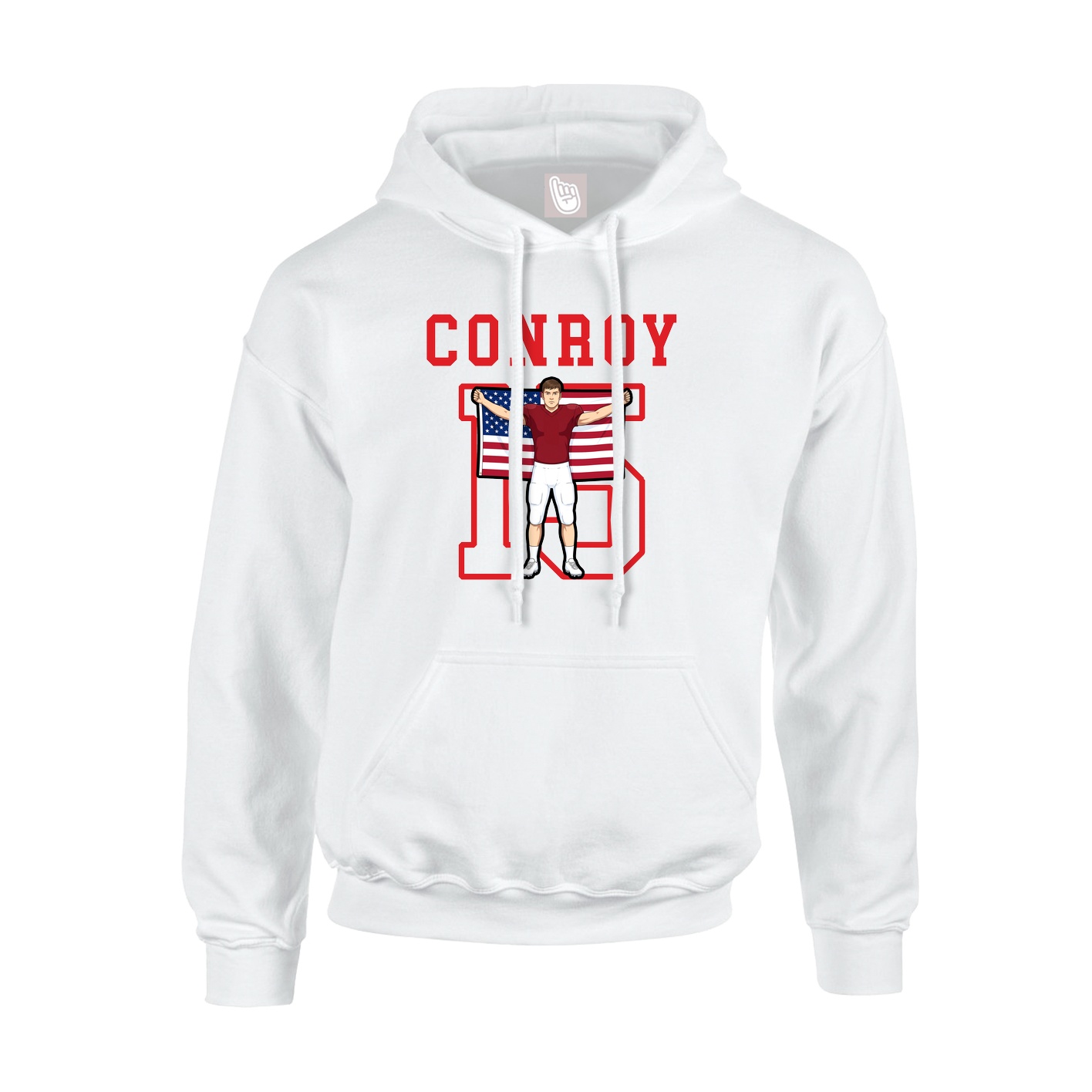 Hoodie — Shirsey in White