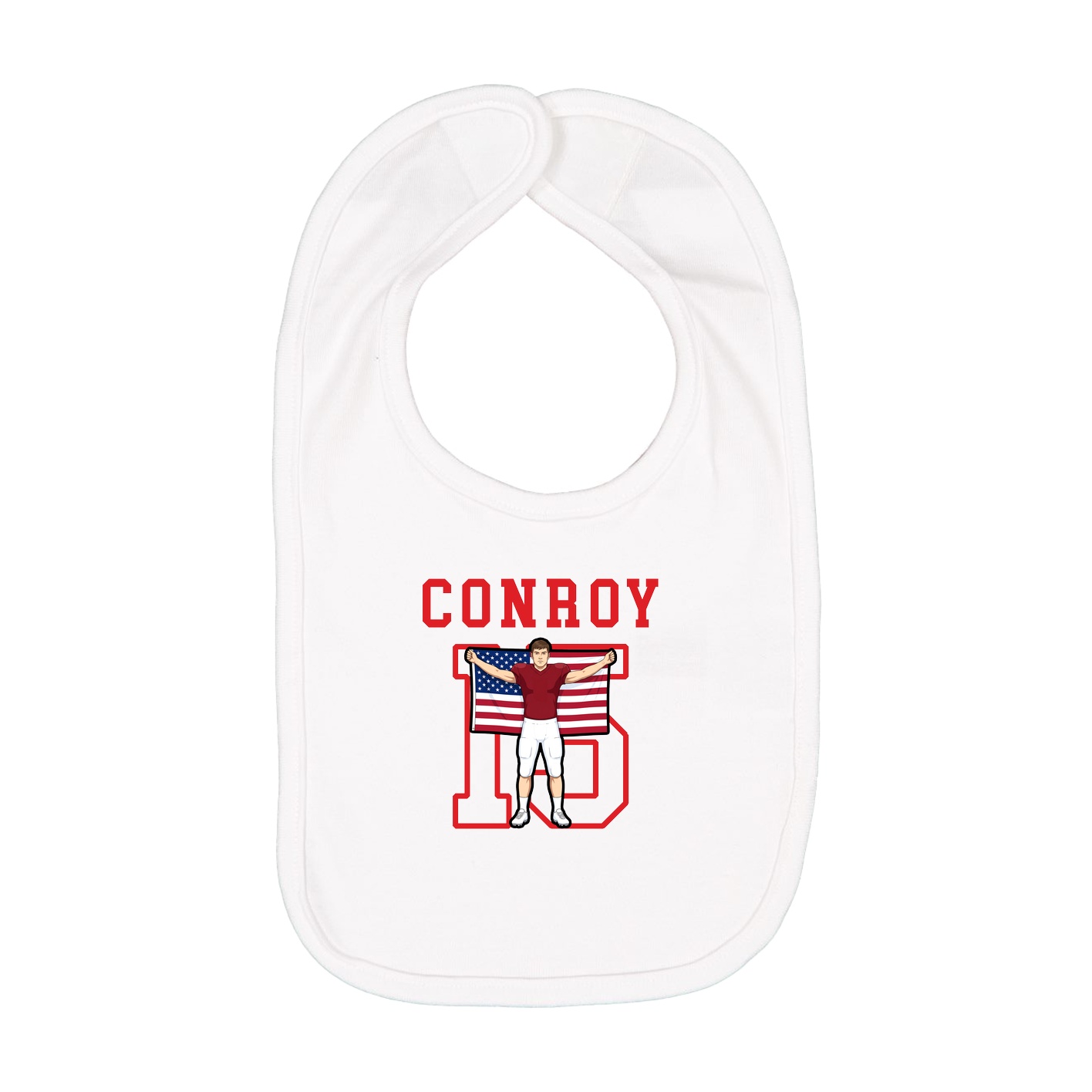 Infant Bib — Shirsey in White