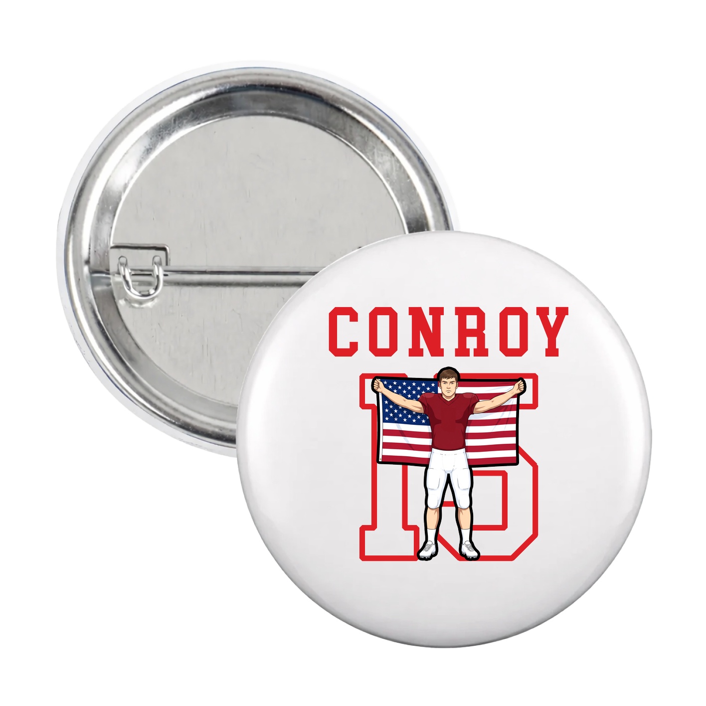 Game Day Button — Shirsey in White