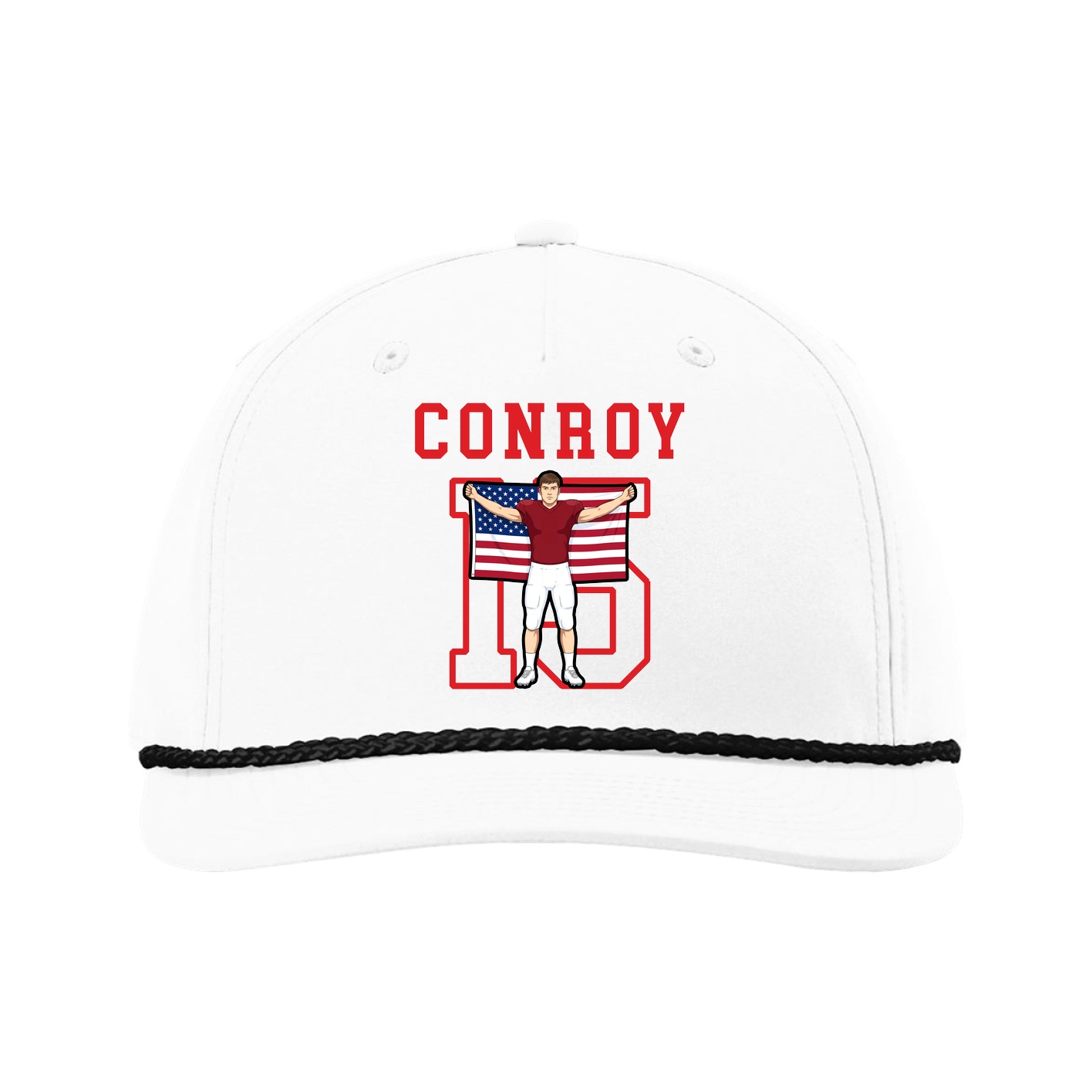 Five-Panel Classic Rope Cap — Shirsey in White