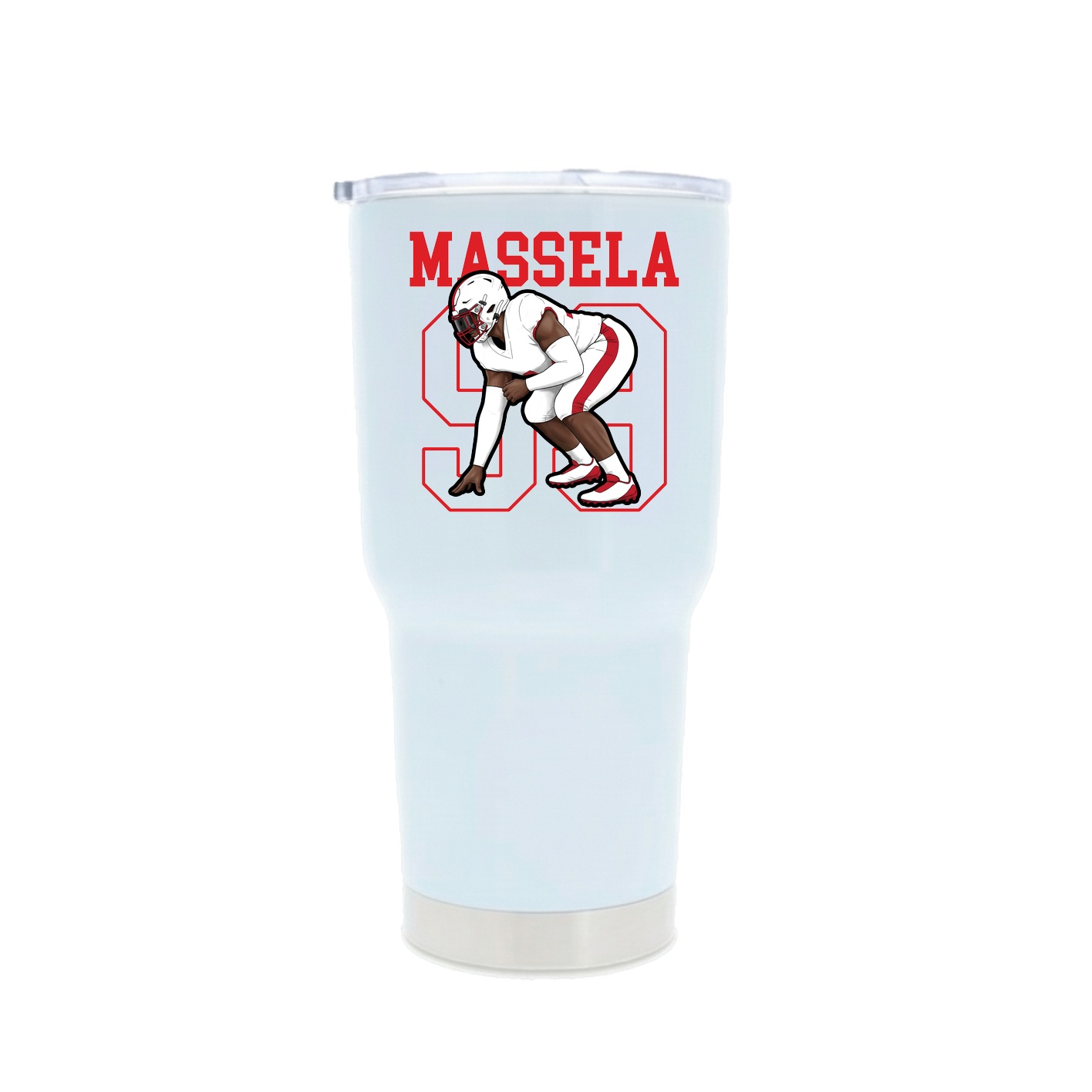 30oz Stainless Steel Tumbler — Shirsey in White