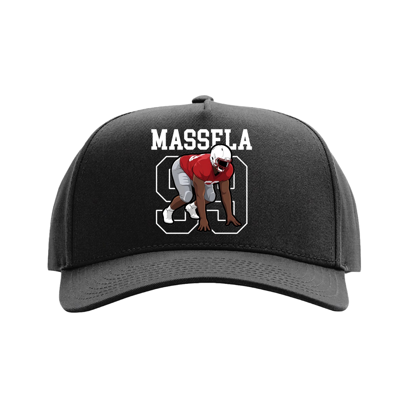 Full Fabric Five-Panel Champ Cap — Shirsey in Black