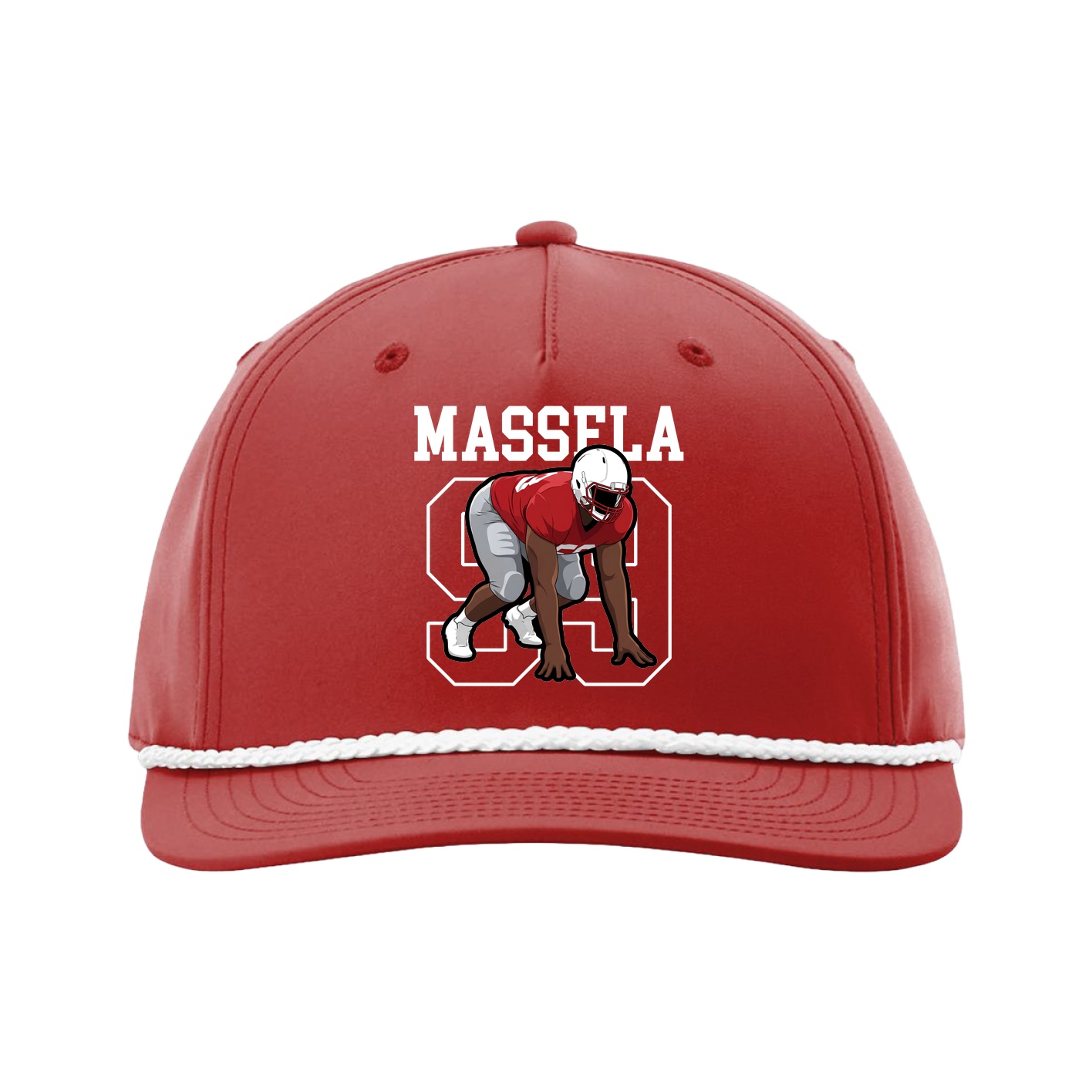 Five-Panel Classic Rope Cap — Shirsey in Red