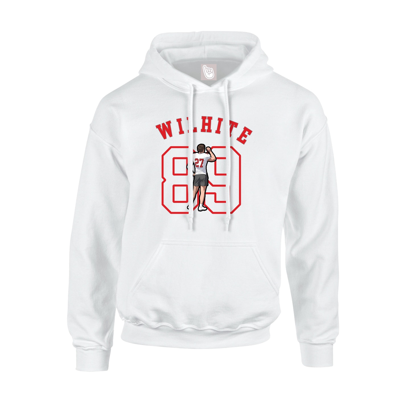 Hoodie — Shirsey Arch in White