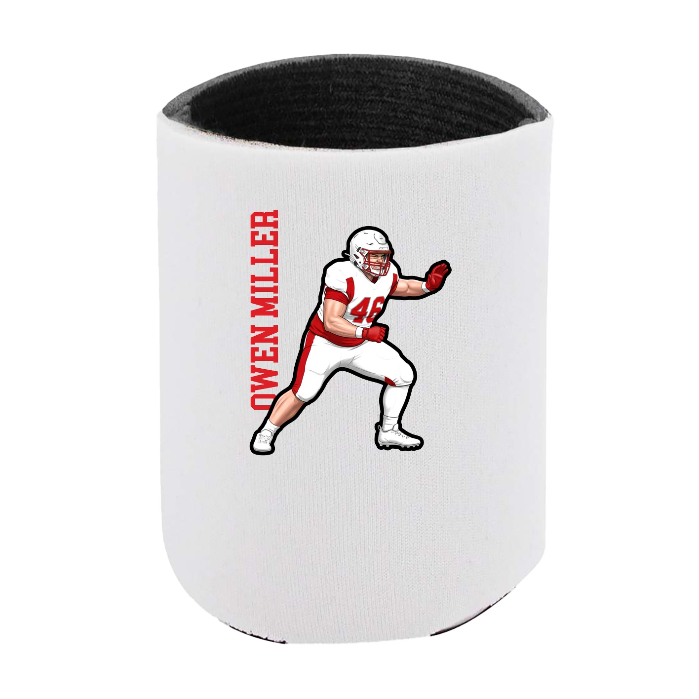 Can Holder — Name Vertical in White
