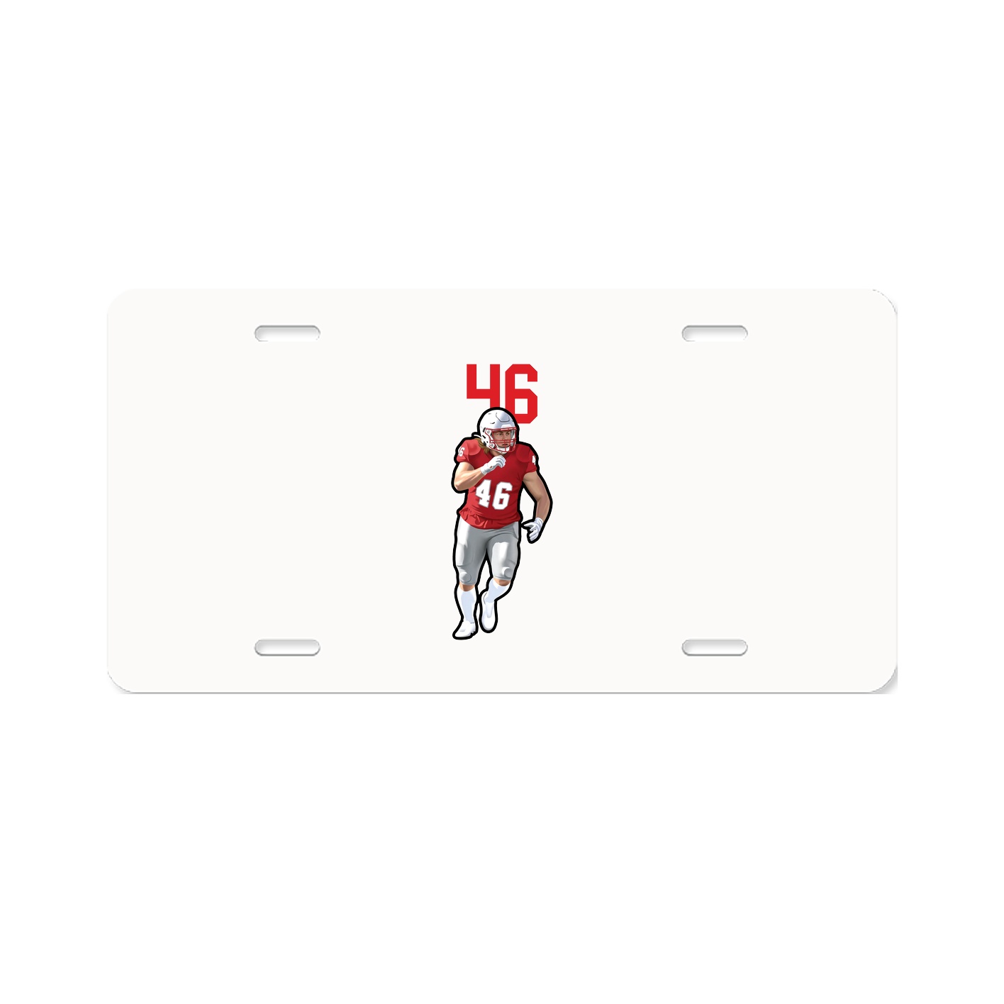 License Plate — Number Top in Classic