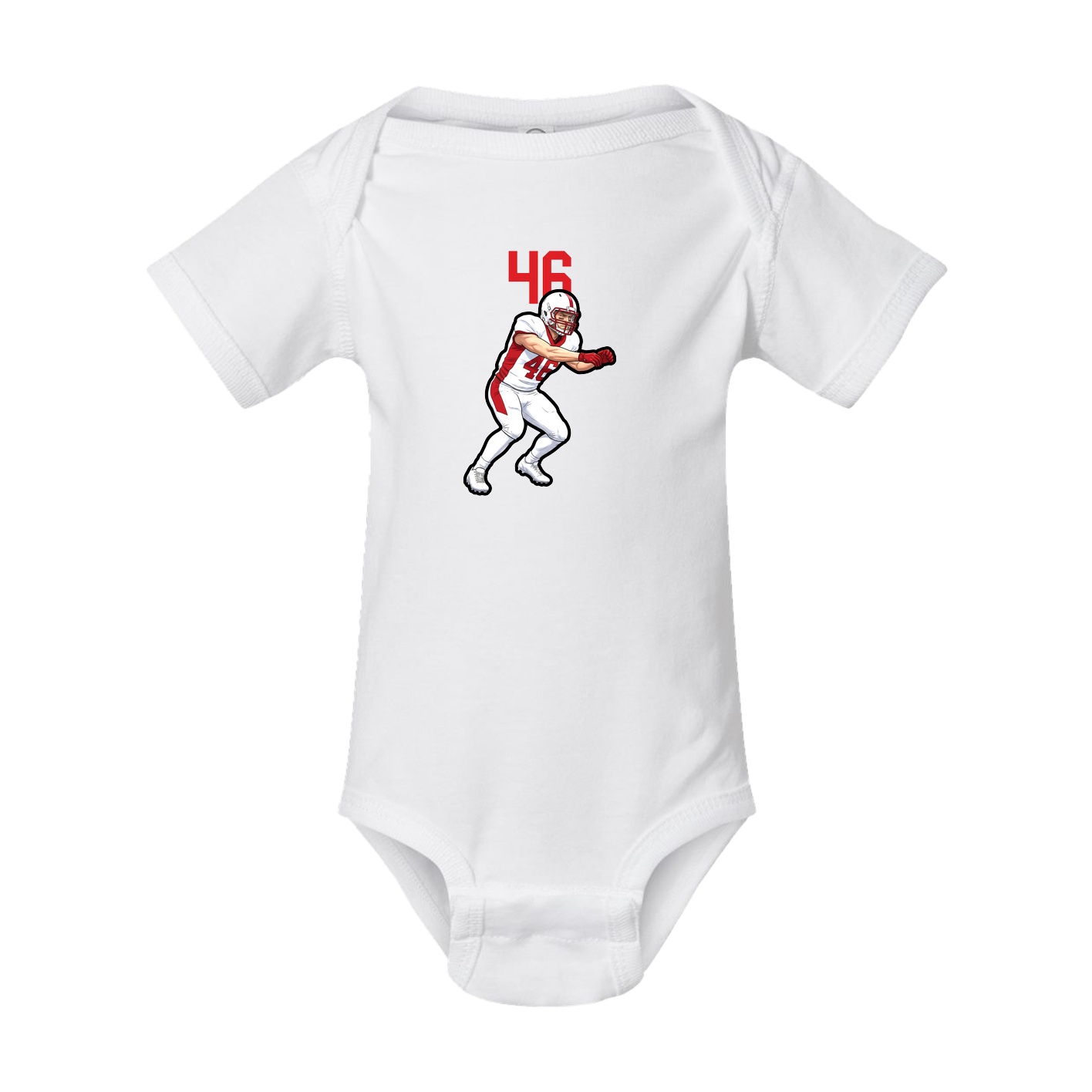 Baby Onesie — Number Top in White