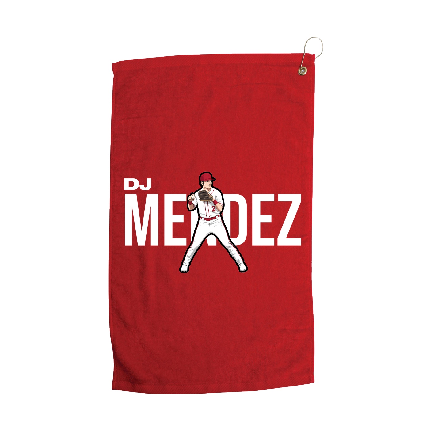 Golf Towel — Player Name in Red