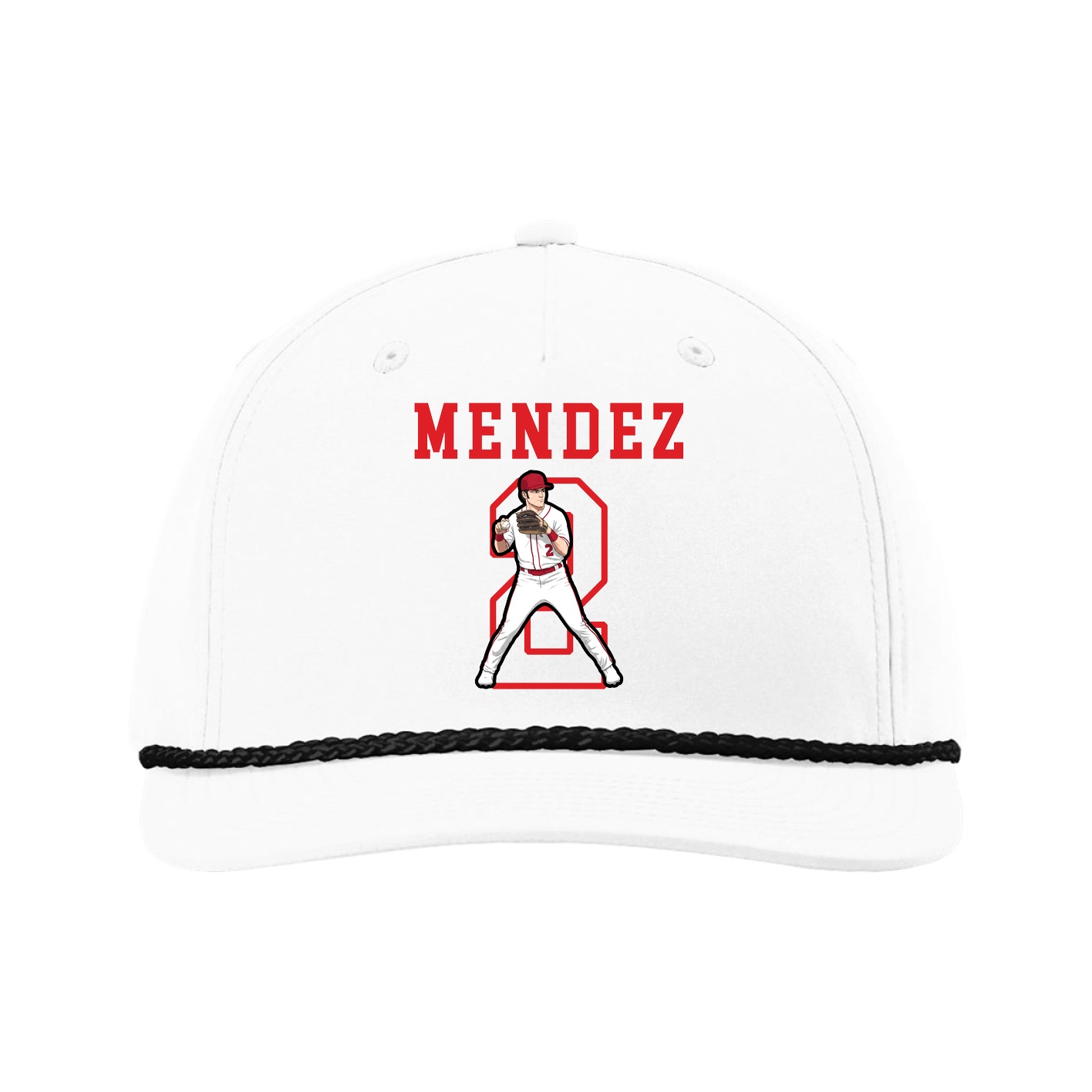 Five-Panel Classic Rope Cap — Shirsey in White