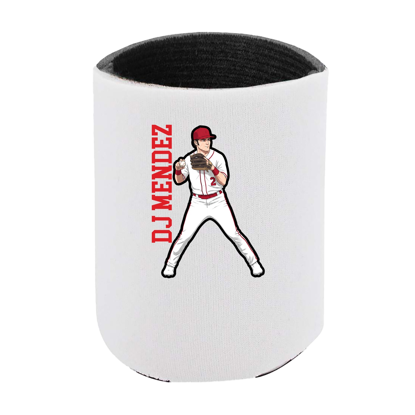 Can Holder — Name Vertical in White