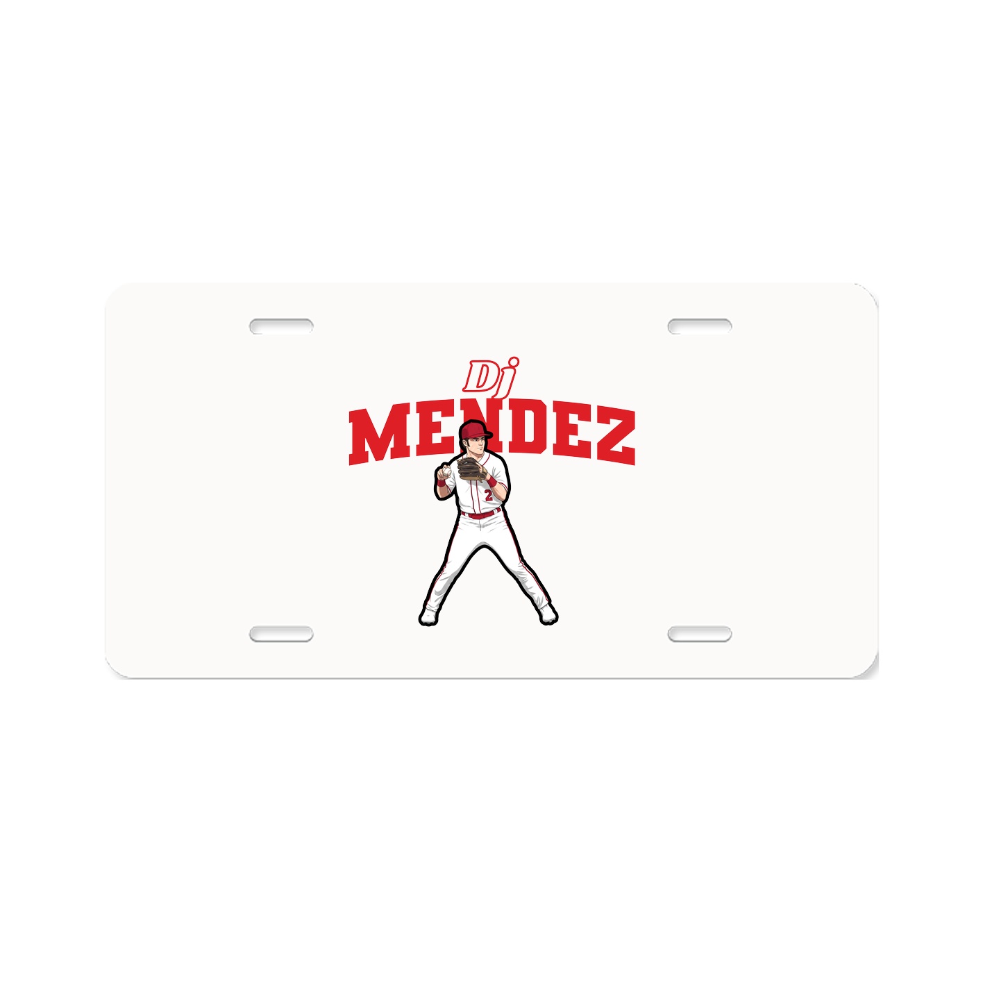 License Plate — Name Arch in Classic